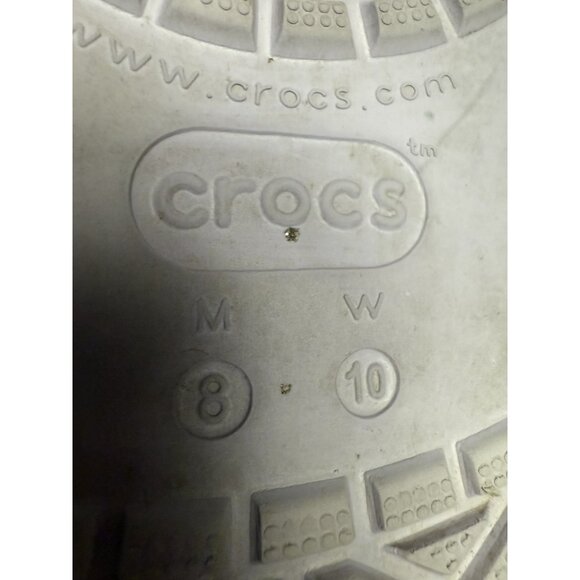 Crocs Platform Slides Women’s 10 Chunky Lavender Orange Slip On Sandals - Picture 8 of 8